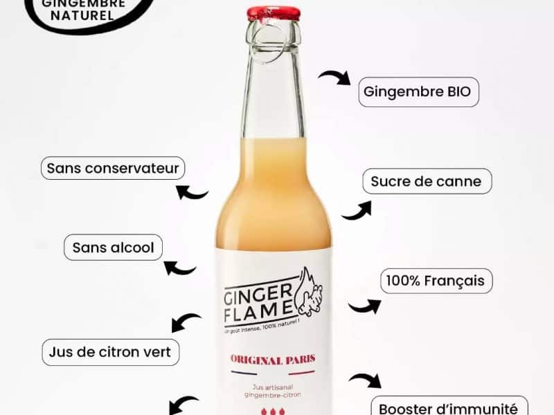 Ginger Flame ( Boissons de jus fruits à base de gingembre)