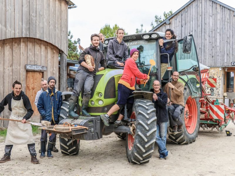 Ferme collective de Belêtre (céréales et boulangerie en AB).